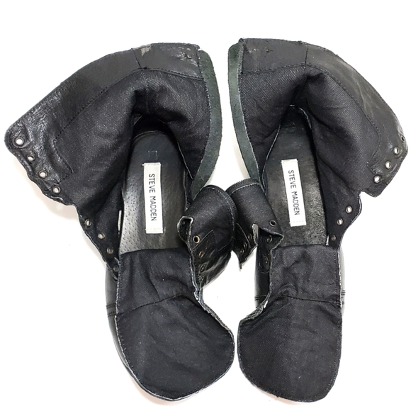 Steve Madden Troopa Combat Leather Boots - Picture 8 of 8